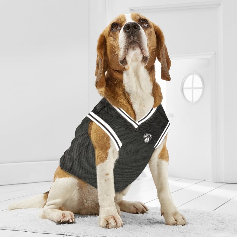 Pets First NBA PET Jersey Brooklyn NETS Basketball Dog Jersey, Medium. Best Licensed Basketball Jersey for The Real Four-Legged Fan! - Image 4